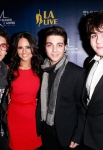 LOS ANGELES, CA - DECEMBER 02:  Il Volo and Pia Toscano attending The 4th Annual Holiday Tree Lighting At L.A. LIVE on December 2, 2011 in Los Angeles, California.  (Photo by Todd Oren/WireImage) *** Local Caption *** Il Volo;Pia Toscano;