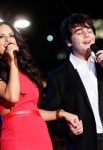 LOS ANGELES, CA - DECEMBER 02:  Il Volo and Pia Toscano performing at The 4th Annual Holiday Tree Lighting At L.A. LIVE on December 2, 2011 in Los Angeles, California.  (Photo by Todd Oren/WireImage) *** Local Caption *** Il Volo;Pia Toscano;