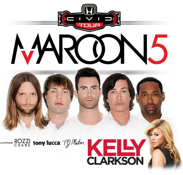 Honda civic tour featuring maroon 5 and kelly clarkson tickets #2