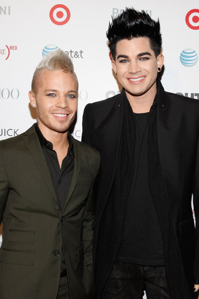 NEW YORK, NY - NOVEMBER 17:  Sauli Koskinen and Adam Lambert attend 2011 OUT100 at the Skylight SOHO on November 17, 2011 in New York City.  (Photo by Cindy Ord/Getty Images) *** Local Caption *** Sauli Koskinen;Adam Lambert;