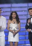 AMERICAN IDOL: Host Ryan Seacrest introduces the Finalists Phillip Phillps and Jessica Sanchez make their entrance for the season 11 AMERICAN IDOL GRAND FINALE at the Nokia Theatre on Weds. May 23, 2012 in Los Angeles, California. CR: Michael Becker/FOX