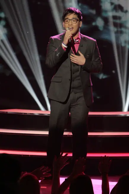 AMERICAN IDOL: Heejun Han performs in front of the Judges on AMERICAN IDOL airing Wednesday, March 14 (8:00-10:00 PM ET/PT) on FOX. CR: Carin Baer / FOX.