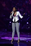 AMERICAN IDOL: Kamaria Ousley performs in the Sudden Death Round of AMERICAN IDOL airing Wednesday, Feb. 20 (8:00-10:00PM ET/PT) on FOX. CR: Michael Becker / FOX. Copyright / FOX.