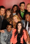 AMERICAN IDOL: TOP 9: Clockwise from left: Paul Jolley, Angie Miller, Amber Holcomb, Lazaro Arbos, Devin Velez, Candice Glover, Kree Harrison, Janelle Arthur and Burnell Taylor. CR: Frank Micelotta. Copyright: FOX.