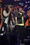 AMERICAN IDOL: L-R: Candice Glover and Burnell Taylor perform together on AMERICAN IDOL Wednesday, April 3 (8:00-10:00 PM ET/PT) on FOX. CR: Michael Becker / FOX. Copyright: FOX.