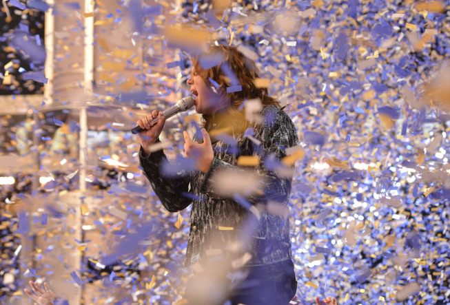 AMERICAN IDOL XIII: Caleb Johson is crowned the AMERICAN IDOL at the NOKIA THEATRE L.A. LIVE on Wednesday, May 21 (8:00-10:00 PM ET/PT) on FOX. CR: Michael Becker/FOX.