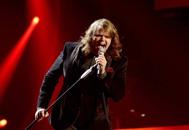AMERICAN IDOL XIII: Caleb Johnson performs on AMERICAN IDOL XIII airing Wednesday, March 12 (8:00-10:00 PM ET / PT) on FOX. CR: Michael Becker / FOX. Copyright 2014 / FOX Broadcasting.