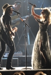 NASHVILLE, TN - NOVEMBER 09: Brad Paisley and Carrie Underwood perform onstage at the 45th annual CMA Awards at the Bridgestone Arena on November 9, 2011 in Nashville, Tennessee. (Photo by Jason Kempin/WireImage) *** Local Caption *** Brad Paisley;Carrie Underwood;