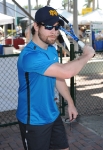 DELRAY BEACH, FL - NOVEMBER 12: David Cook attends the Chris Evert/Raymond James Pro-Celebrity Tennis Classic at Delray Beach Tennis Center on November 12, 2011 in Delray Beach, Florida. (Photo by Larry Marano/WireImage) *** Local Caption *** David Cook;