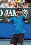 DELRAY BEACH, FL - NOVEMBER 12: David Cook participates in the Chris Evert/Raymond James Pro-Celebrity Tennis Classic at Delray Beach Tennis Center on November 12, 2011 in Delray Beach, Florida. (Photo by Elizabeth Burks/Getty Images) *** Local Caption *** David Cook;