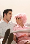 GLEE: Blaine (Darren Criss, L) and Sugar (Vanessa Lengies, R) perform in the "Glease" episode of GLEE airing Thursday, Nov. 15 (9:00-10:00 PM ET/PT) on FOX. ©2012 Fox Broadcasting Co. CR: Mike Yarish/FOX