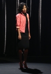 GLEE: Santana (Naya Rivera) returns to McKinley High to give them a hand with their musical performance in the "Glease" episode of GLEE airing Thursday, Nov. 15 (9:00-10:00 PM ET/PT) on FOX. ©2012 Fox Broadcasting Co. CR: Mike Yarish/FOX