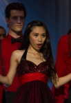 GLEE: AMERICAN IDOL Season 11 runner-up Jessica Sanchez (C) performs on a rival team competing against New Directions at Regionals in the