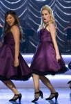 GLEE: L-R: Jenna Ushkowitz, Becca Tobin and Vanessa Lengies perform at Regionals in the