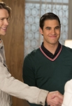 GLEE: Blaine (Darren Criss, C) brings Sam (Chord Overstreet, L) ring shopping in the