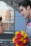 GLEE: Kurt (Chris Colfer, L) and Blaine (Darren Criss, R) share a moment in the "Asian F" episode of GLEE airing Tuesday, Oct. 4 (8:00-9:00 PM ET/PT) on FOX. Â©2011 Fox Broadcasting Co. Cr: Mike Yarish/FOX