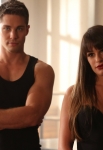 GLEE: Rachel (Lea Michele, R) and Brody (Dean Geyer, L) partner up for a dance in the "Britney 2.0" episode of GLEE airing Thursday, Sept. 20 (9:00-10:00 PM ET/PT) on FOX. ©2012 Fox Broadcasting Co. Cr: Mike Yarish/FOX