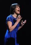 GLEE: Rachel (Lea Michele) auditions for college in the "Choke" episode of GLEE airing Tuesday, May 1 (8:00-9:00 PM ET/PT) on FOX. ©2012 Fox Broadcasting Co. Cr: Mike Yarish/FOX