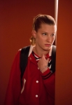 GLEE: Brittany (Heather Morris) watches a performance in the