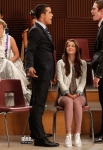 GLEE: Jake (Jacob Artist, sixth from L) and Ryder (Blake Jenner, eigth from L) compete for Marley's (Melissa Benoist, seventh from L) attention in the all-new "Dynamic Duets" episode of GLEE airing Thanksgiving night Thursday, Nov. 22 (9:00-10:00 PM ET/PT) on FOX. Also pictured L-R: Chord Overstreet, Vanessa Lengies, Darren Criss, Heather Morris, Jenna Ushkowitz and Becca Tobin. ©2012 Fox Broadcasting Co. CR: Jordin Althaus/FOX