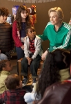 GLEE: Sue (Jane Lynch, R) volunteers at a children's homeless shelter in the "Extraordinary Merry Christmas" episode of GLEE airing Tuesday, Dec. 13 (8:00-9:00 PM ET/PT) on FOX. ©2011 Fox Broadcasting Co. Cr: Adam Rose/FOX