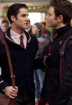 GLEE: Blaine (Darren Criss, L) and Kurt (Chris Colfer, R) share a moment in the "Extraordinary Merry Christmas" episode of GLEE airing Tuesday, Dec. 13 (8:00-9:00 PM ET/PT) on FOX. ©2011 Fox Broadcasting Co. Cr: Adam Rose/FOX