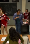 GLEE: The glee club performs in the "Girls (And Boys) On Film" episode of GLEE airing at a special time Thursday, March 7 (9:30-10:30 PM ET/PT) on FOX. Pictured L-R: Chord Overstreet, Jenna Ushkowitz, Darren Criss, Heather Morris, Jacob Artist and Melissa Benoist. ©2013 Fox Broadcasting Co. CR: Adam Rose/FOX