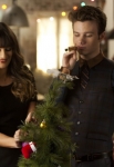 GLEE: Rachel (Lea Michele, L) and Kurt (Chris Colfer, R) celebrate the holidays in the "Glee, Actually" episode of GLEE airing Thursday, Dec. 13 (9:00-10:00 PM ET/PT) on FOX. ©2012 Fox Broadcasting Co. CR: Adam Rose/FOX