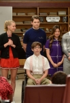 GLEE: Some of the glee club members perform for their Senior classmates in the "Goodbye" season finale episode of GLEE airing Tuesday, May 22 (9:00- 10:00 PM ET/PT) on FOX. Pictured L-R: Chord Overstreet, Heather Morris, Damian McGuinty, Kevin McHale (bottom), Jenna Ushkowitz, Darren Criss and Vanessa Lengies. Â©2012 Fox Broadcasting Co. CR: Mike Yarish/FOX