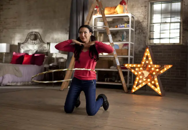 GLEE: Santana (Naya Rivera) dances in the "Guilty Pleasure" episode of GLEE airing Thursday, March 21 (9:00-10:00 PM ET/PT) on FOX. Â©2013 Fox Broadcasting Co. Cr: Adam Rose/FOX