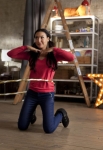 GLEE: Santana (Naya Rivera) dances in the "Guilty Pleasure" episode of GLEE airing Thursday, March 21 (9:00-10:00 PM ET/PT) on FOX. Â©2013 Fox Broadcasting Co. Cr: Adam Rose/FOX