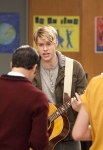 GLEE: Sam (Chord Overstreet, C) returns to the glee club in the "Hold on to Sixteen" episode of GLEE airing Tuesday, Dec. 6 (8:00-9:00 PM ET/PT) on FOX. ©2011 Fox Broadcasting Co. Cr: Adam Rose/FOX