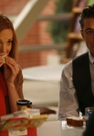 GLEE: Emma (Jayma Mays, L) and Will (Matthew Morrison, R) listen to Coach Beiste (Dot-Marie Jones) in the "I Kissed a Girl" episode of GLEE airing Tuesday, Nov. 29 (8:00-9:00 PM ET/PT) on FOX. ©2011 Fox Broadcasting Co. Cr: Adam Rose/FOX