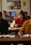 GLEE: Puck (Mark Salling, L) and Rory (Damian McGinty, R) attend math class in the "I Kissed a Girl" episode of GLEE airing Tuesday, Nov. 29 (8:00-9:00 PM ET/PT) on FOX. ©2011 Fox Broadcasting Co. Cr: Beth Dubber/FOX