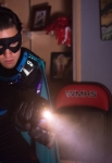 GLEE: Blaine (Darren Criss) does some investigating in the "Lights Out" episode of GLEE airing Thursday, April 25 (9:00-10:00 PM ET/PT) on FOX. Â©2013 Fox Broadcasting Co. CR: Eddy Chen/FOX