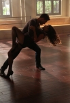 GLEE: Brody (Dean Geyer, L) and Rachel (Lea Michele, R) perform in the "Makeover" episode of GLEE airing Thursday, Sept. 27 (9:00-10:00 PM ET/PT) on FOX. ©2012 Fox Broadcasting Co. Cr: Beth Dubber/FOX