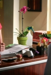 GLEE: Will (Matthew Morrison, R) seeks advice from Emma (Jayma Mays, L) in the "Makeover" episode of GLEE airing Thursday, Sept. 27 (9:00-10:00 PM ET/PT) on FOX. ©2012 Fox Broadcasting Co. Cr: Beth Dubber/FOX