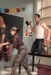 GLEE: Blaine (Darren Criss, on table) performs in the "Makeover" episode of GLEE airing Thursday, Sept. 27 (9:00-10:00 PM ET/PT) on FOX. ©2012 Fox Broadcasting Co. Cr: Beth Dubber/FOX