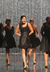 GLEE: Santana (Naya Rivera, C) performs the 300th musical performance of GLEE in the "Mash Off" episode airing Tuesday, Nov. 15 (8:00-9:00 PM ET/PT on FOX. ©Fox Broadcasting Co. Cr: Frank Micelotta/FOX