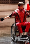 CR: Andrew Macpherson for TV Guide Magazine In a dream sequence set to "Scream," Kevin McHale's Artie will get up out of his wheelchair and dance. "HeÃs probably our best male dancer, second to Harry (Shum Jr.)," says Lea Michele.