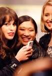 CR: Andrew Macpherson for TV Guide Magazine Lea Michele checks her phone, with Jenna Ushkowitz (Tina), Dianna Agron (Quinn) and Naya Rivera (Santana). "It's been the most incredible journey we've gone on with each other," says Agron.