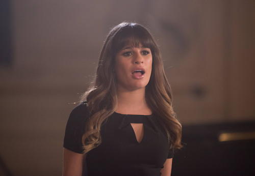 GLEE: Rachel (Lea Michele) performs in the "Naked" episode of GLEE airing Thursday, Jan. 31 (9:00-10:00 PM ET/PT) on FOX. ©2013 Fox Broadcasting Co. CR: Eddy Chen/FOX