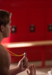 GLEE: Sam (Chord Overstreet, L) and Blaine (Darren Criss, R) participate in a calendar photo shoot to raise money for Regionals in the "Naked" episode of GLEE airing Thursday, Jan. 31 (9:00-10:00 PM ET/PT) on FOX. ©2013 Fox Broadcasting Co. CR: Eddy Chen/FOX