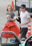 25 April 2012 - Alhambra - USA ***AVAILABLE FOR UK SALE ONLY *** THE GLEE CAST FILMING A NEW EPISODE OF THEIR HIT SHOW AT CAL STATE UNIVERSITY WERE LINDSAY LOHAN IS A GUEST STAR IN. BYLINE MUST READ : XPOSUREPHOTOS.COM ***UK CLIENTS - PICTURES CONTAINING CHILDREN PLEASE PIXELATE FACE PRIOR TO PUBLICATION *** CLIENTS MUST CALL PRIOR TO TV OR ONLINE USAGE PLEASE CALL 44 (0) 208 370 0291