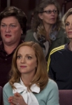 GLEE: Coach Beiste (Dot-Marie Jones, L), Sue (Jane Lynch, R) and Emma (Jayma Mays, C) watch the competition at Nationials in the second hour of a special two-hour "Props/Nationals" episode of GLEE airing Tuesday, May 15 (8:00-10:00 PM ET/PT) on FOX. Â©2012 Fox Broadcasting Co. Cr: Adam Rose/FOX