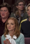 GLEE: Coach Beiste (Dot-Marie Jones, L), Sue (Jane Lynch, R) and Emma (Jayma Mays, C) watch the competition at Nationials in the second hour of a special two-hour "Props/Nationals" episode of GLEE airing Tuesday, May 15 (8:00-10:00 PM ET/PT) on FOX. Â©2012 Fox Broadcasting Co. Cr: Adam Rose/FOX