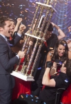 GLEE: The Glee club wins Nationials in the second hour of a special two-hour "Props/Nationals" episode of GLEE airing Tuesday, May 15 (8:00-10:00 PM ET/PT) on FOX. Â©2012 Fox Broadcasting Co. Cr: Adam Rose/FOX