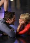 GLEE: Will (Matthew Morrison, L) and April Rhodes (guest star Kristin Chenoweth, R) share a moment in the "New Directions" episode of GLEE airing Tuesday, March 25 (9:00-10:00 PM ET/PT) on FOX. Â©2014 Broadcasting Co. CR: Mike Yarish/FOX
