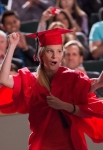GLEE: Brittany (guest star Heather Morris) graduates in the "New Directions" episode of GLEE airing Tuesday, March 25 (9:00-10:00 PM ET/PT) on FOX. ©2014 Broadcasting Co. CR: Eddy Chen/FOX