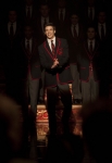 GLEE: Sebastian (guest star Grant Gustin, C) leads the Warblers as they perform at Regionals in the "On My Way" Winter Finale episode of GLEE airing Tuesday, Feb. 21 (8:00-9:00 PM ET/PT) on FOX. ©2012 Fox Broadcasting Co. Cr: Adam Rose/FOX